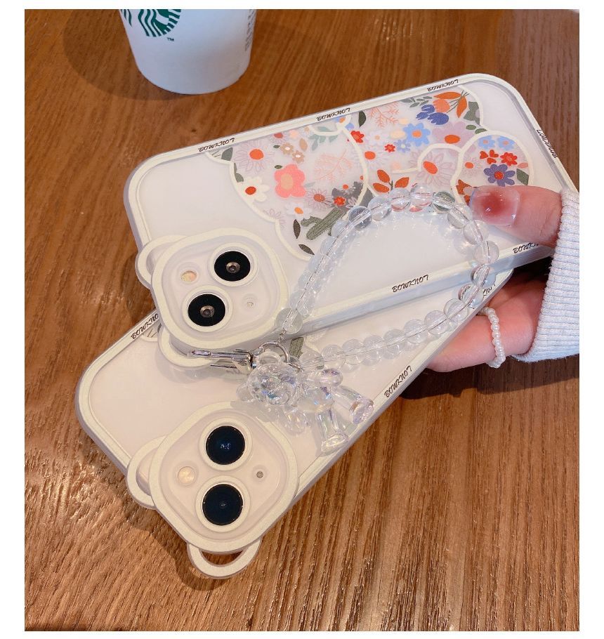 Print Bear Floral Phone Case
