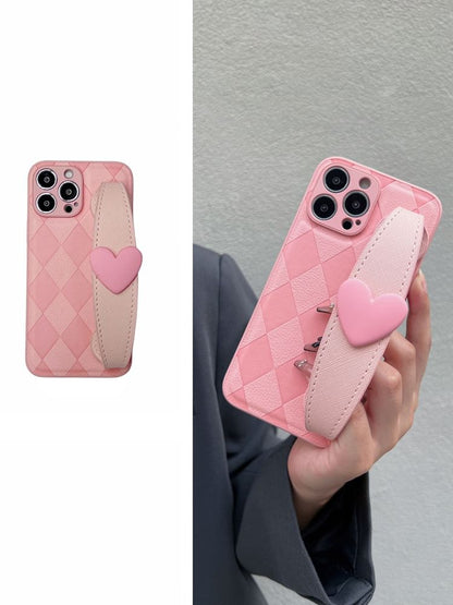 Case Strap Phone Heart