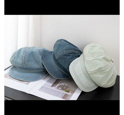 Cap Newsboy Denim