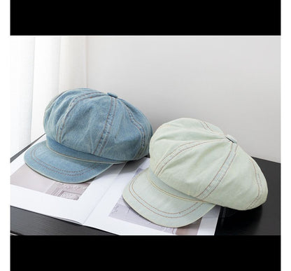 Cap Newsboy Denim