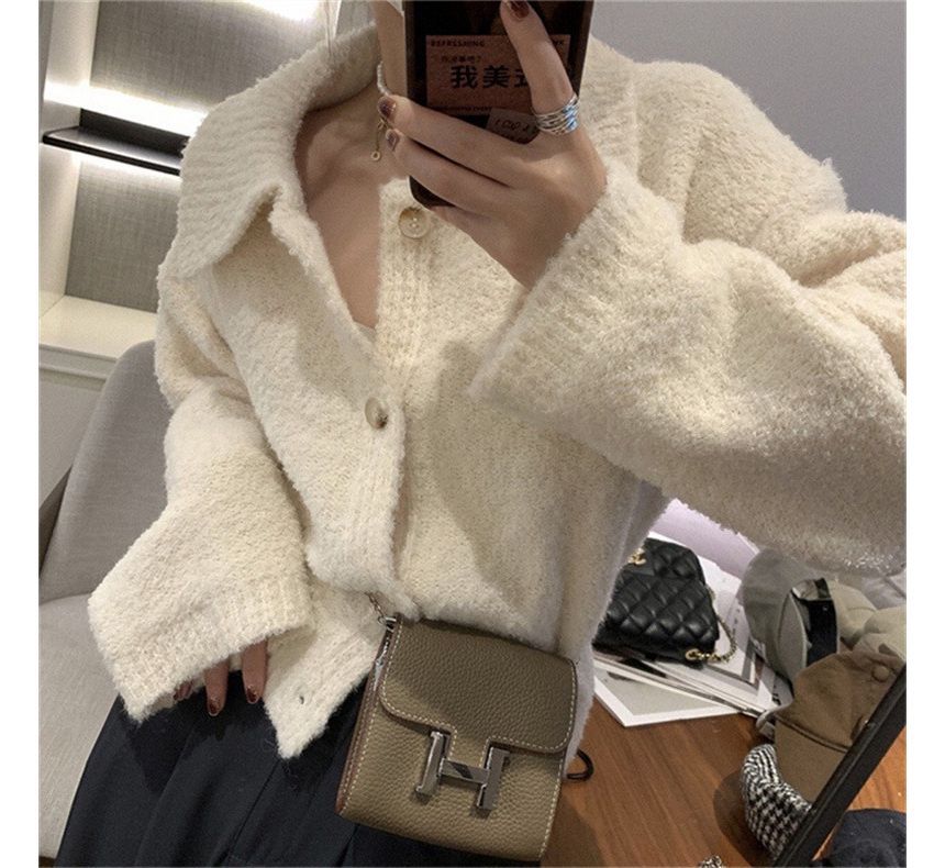 Cardigan Plain Collar