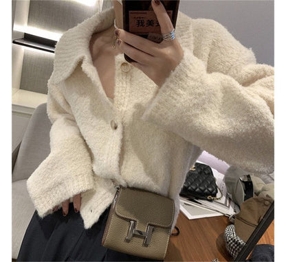 Cardigan Plain Collar