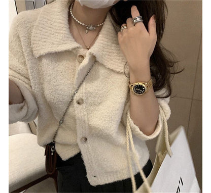 Cardigan Plain Collar