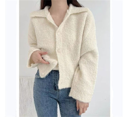 Cardigan Plain Collar