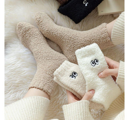 Eye Embroidered Socks Set