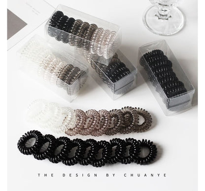 Set of 9: Coil Hair Tie