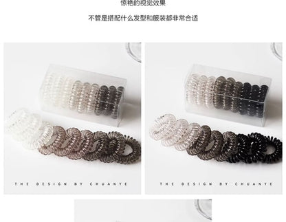 Set of 9: Coil Hair Tie