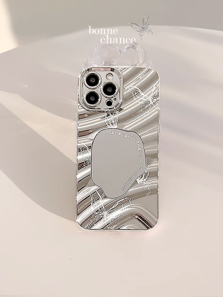 Case Butterfly Mirrored Phone
