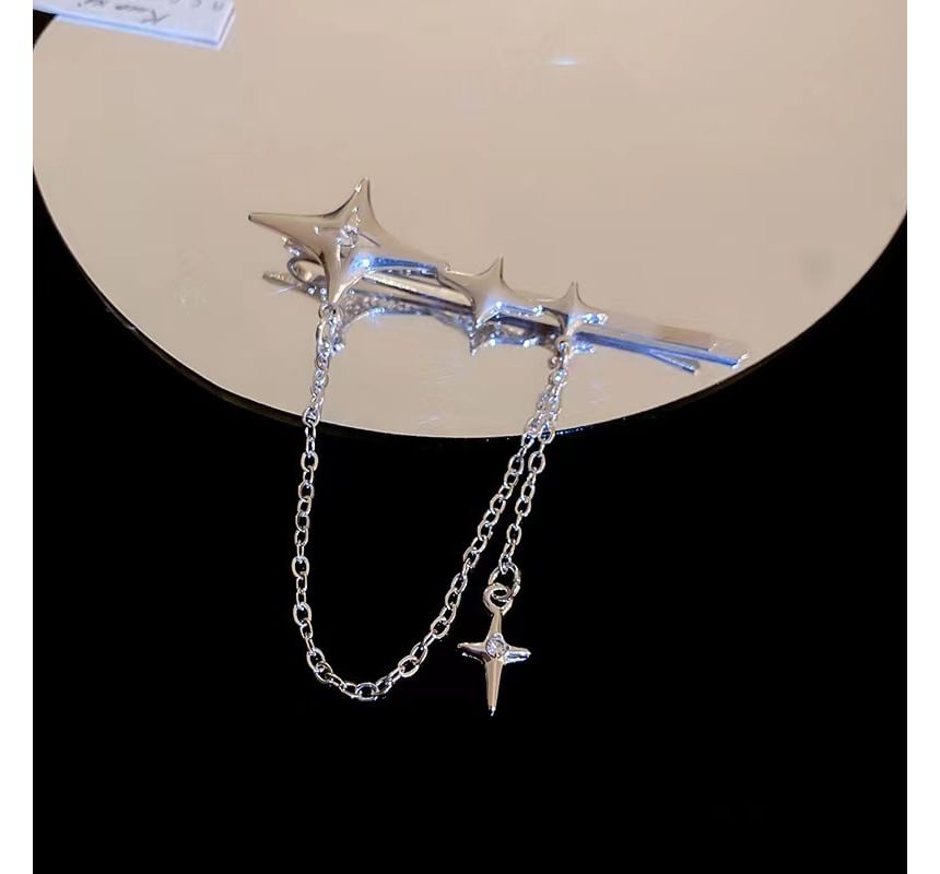 Pin Hair Clip Alloy / Star Chain