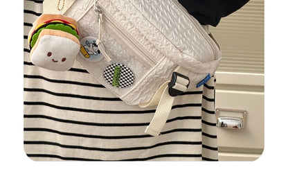 Plain Waist Bag / Bag Charm / Pin / Set