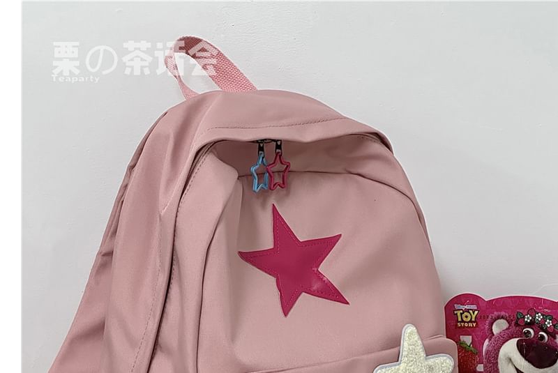 Star Pattern Backpack / Bag Charm / Set