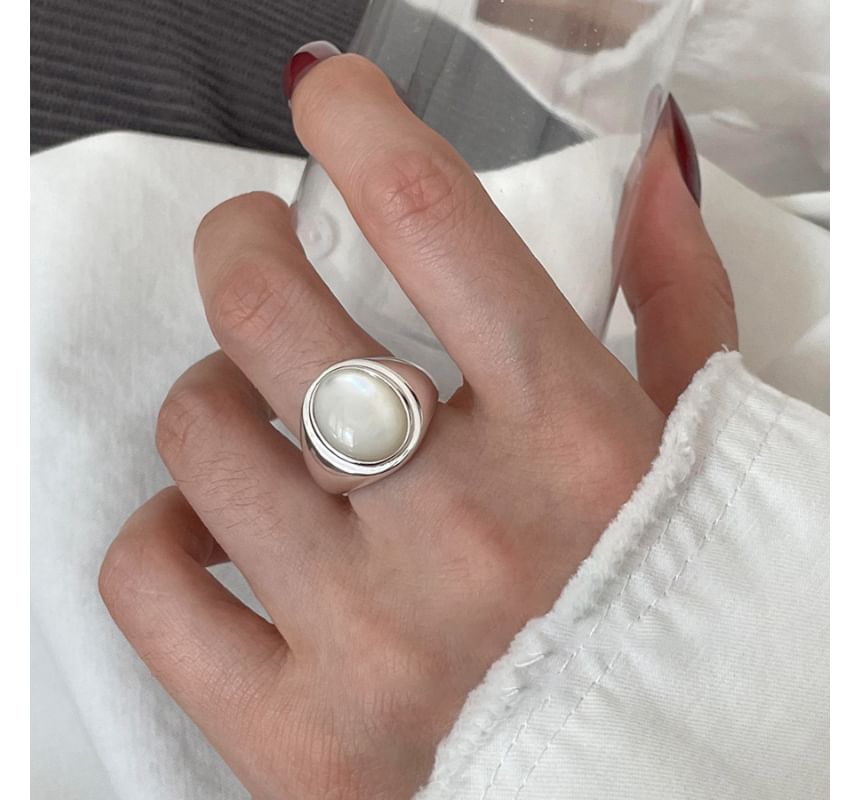 Shell Alloy Open Ring