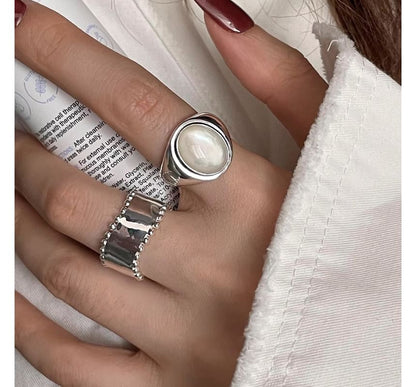 Shell Alloy Open Ring