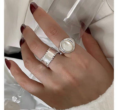 Shell Alloy Open Ring