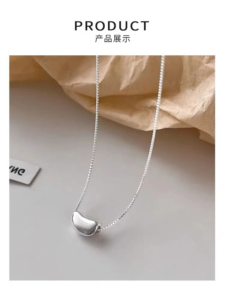 Bean Pendant Alloy Choker