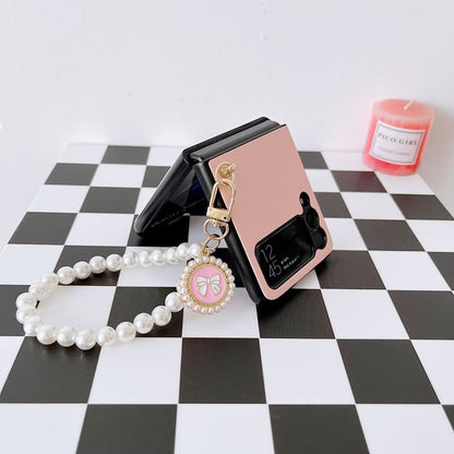 Heart Faux Pearl Charm Phone Case