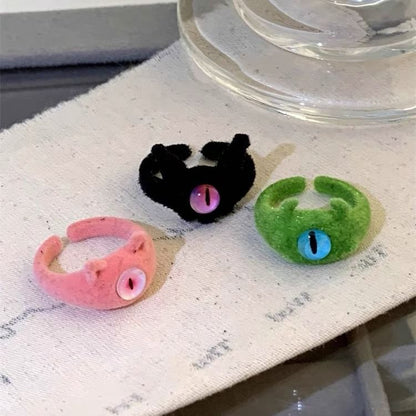 Alloy Ring Monster Flocking Designs) Open (Various