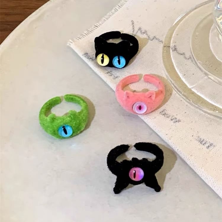 Alloy Ring Monster Flocking Designs) Open (Various