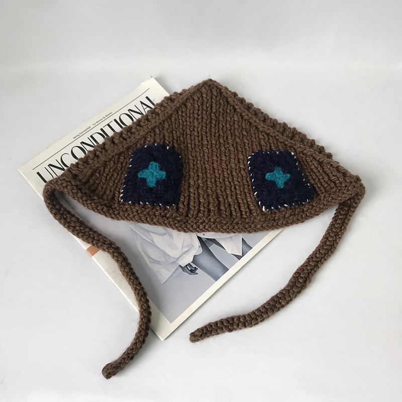 Knit Earmuffs Patchwork