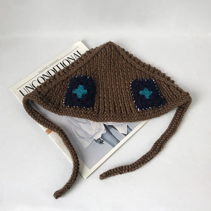 Knit Earmuffs Patchwork