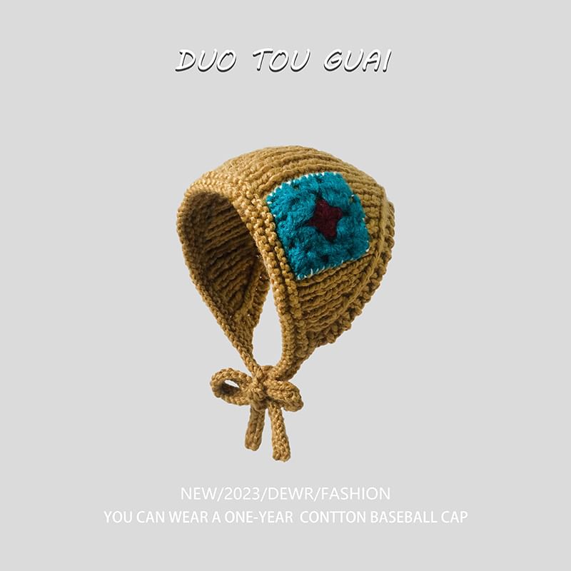 Knit Earmuffs Patchwork