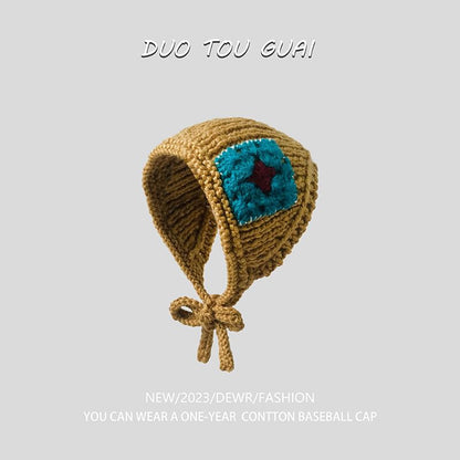 Knit Earmuffs Patchwork