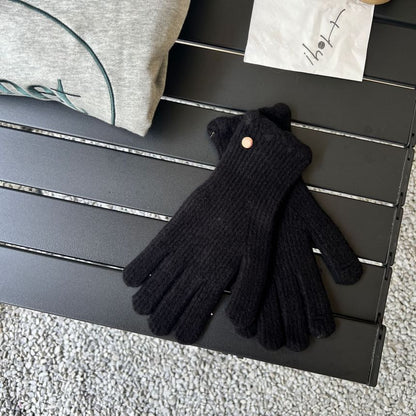 Plain Gloves Knit