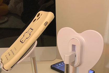 Heart Retractable Desktop Phone Stand