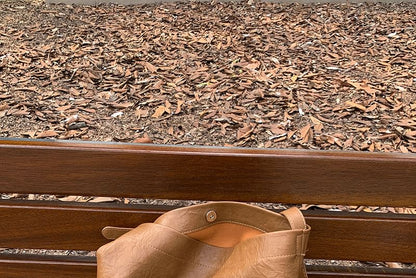 Bag Faux Plain Leather Bucket Crossbody