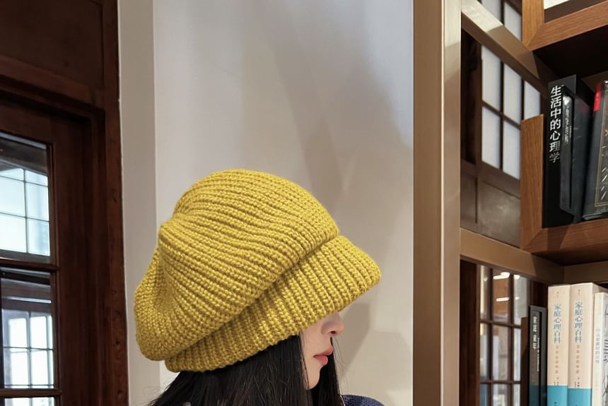 Slouchy Plain Beanie Knit