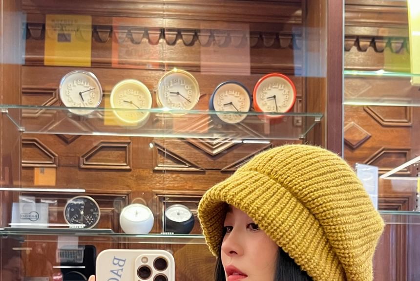 Slouchy Plain Beanie Knit