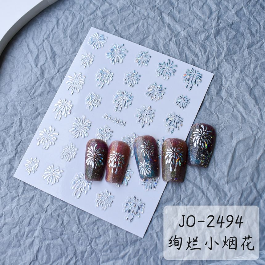 Fireworks Nail Art Stickers (Various Designs)