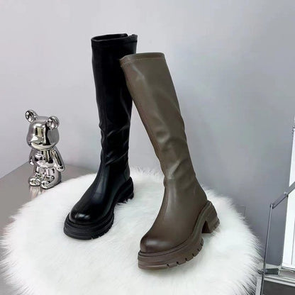 Platform Knee High Boots