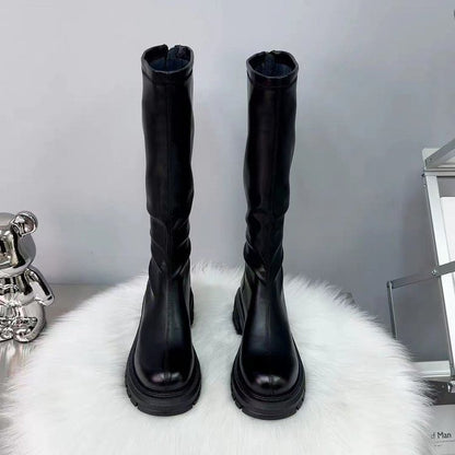 Platform Knee High Boots