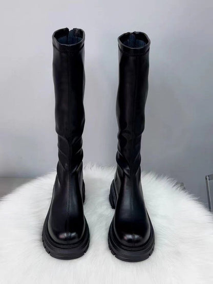 Platform Knee High Boots