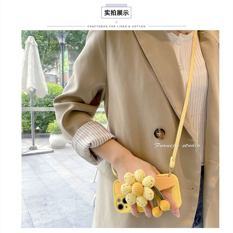 Strap Phone Floral Case