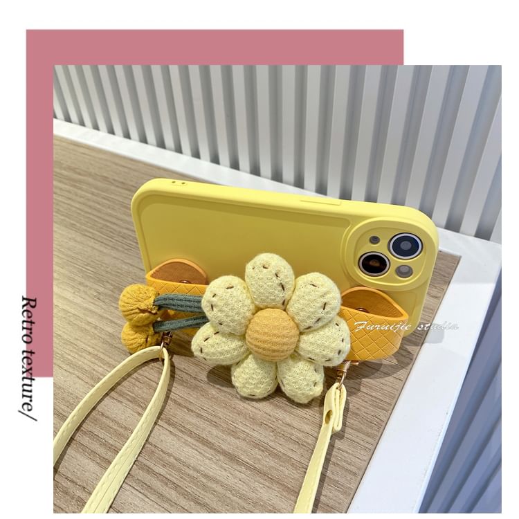 Strap Phone Floral Case