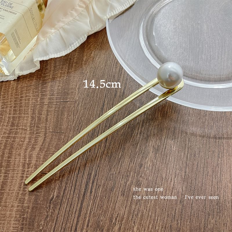 Faux Pearl Alloy Hair Stick