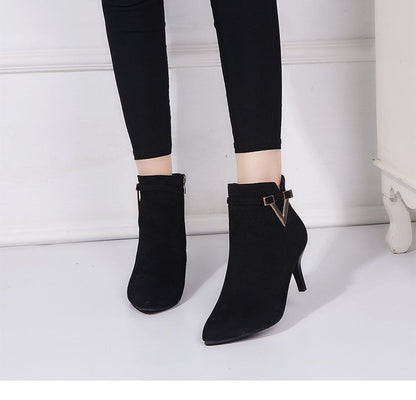 Ankle Boots Stiletto Pointed