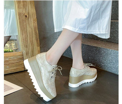 Derby Platform Shoes Lace-Up