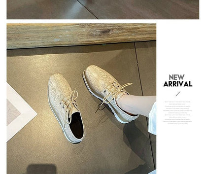 Derby Platform Shoes Lace-Up