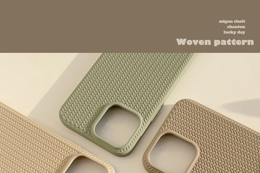 Woven Case Faux Phone