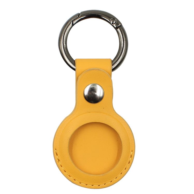 Keyring AirTag Leather Faux Holder