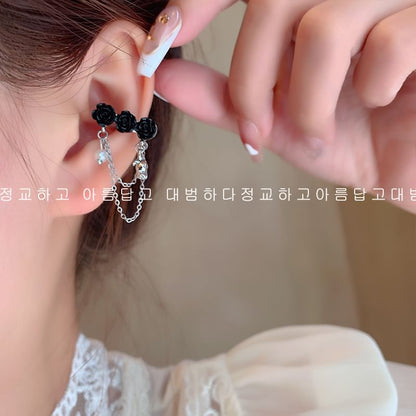 Manchette d'oreille en alliage floral