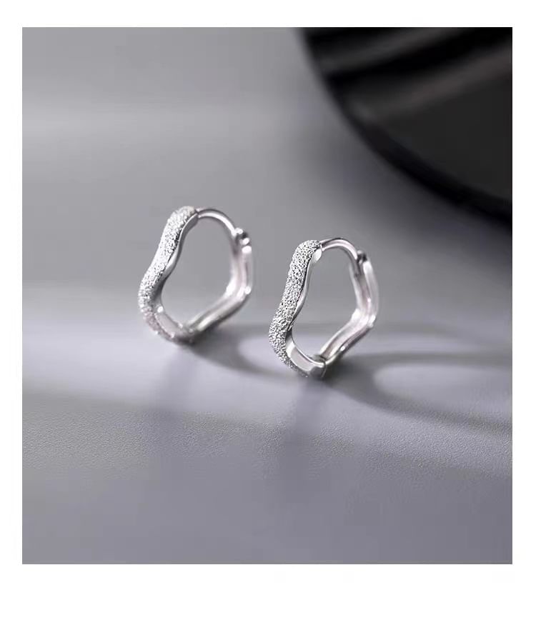 Matte Hoop Earring