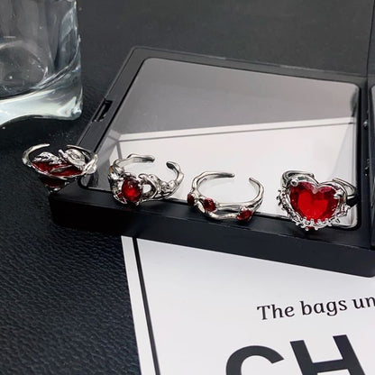 Gemstone Irregular Ring Open