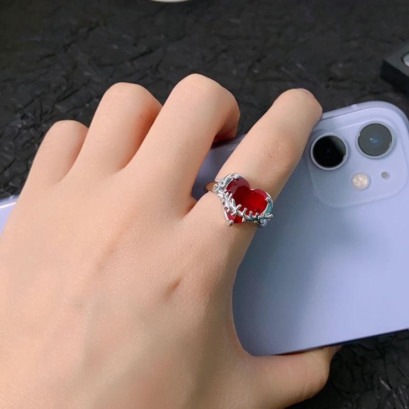 Gemstone Irregular Ring Open