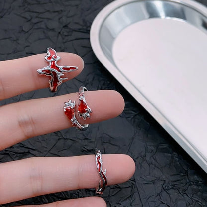 Ring Irregular Gemstone Open