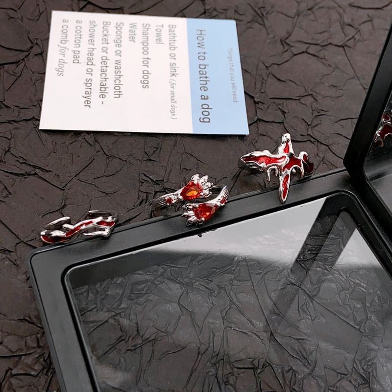 Ring Irregular Gemstone Open