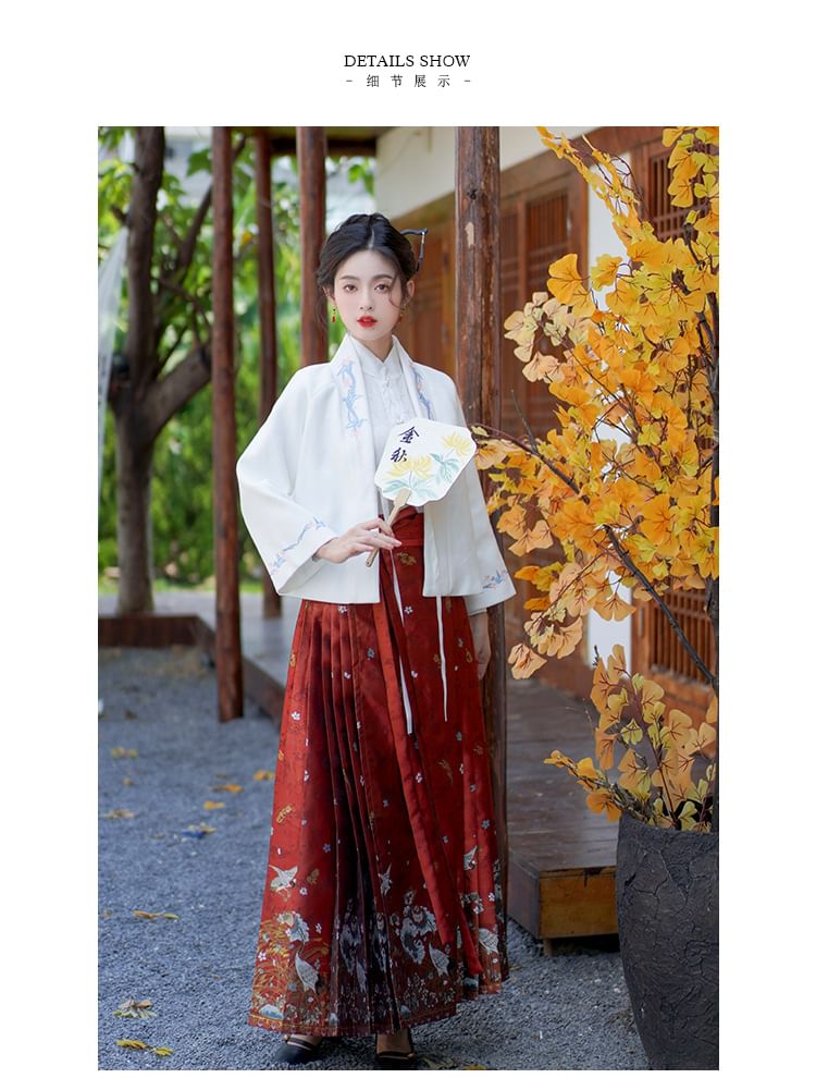 Floral Embroidered Hanfu Jacket